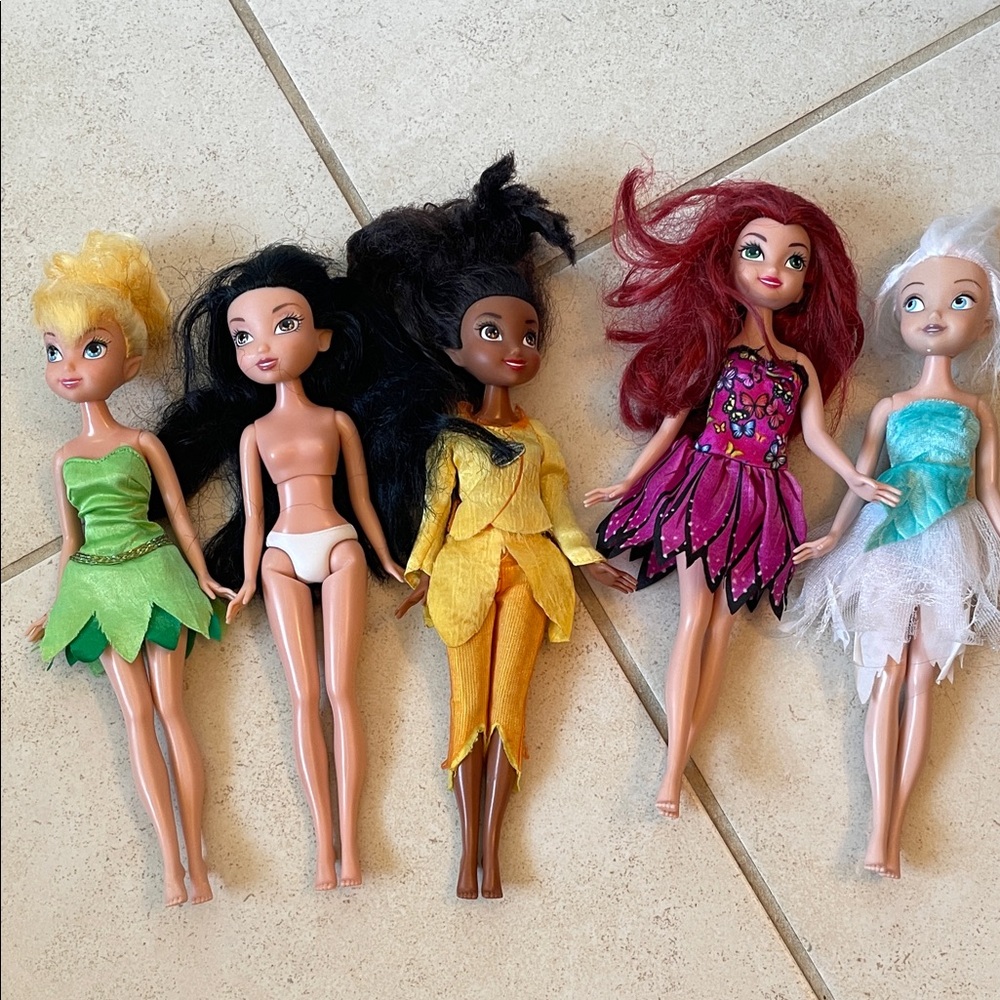 Disney Fairies Dolls Tinker Bell and friends